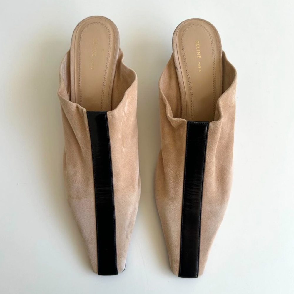 Stripe Flare Mules - Picture 3 of 13